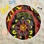 Australia Indigenous Children's Day Beach Blanket Strong In Culture Stronger Together Aboriginal Art