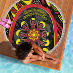 Australia Indigenous Children's Day Beach Blanket Strong In Culture Stronger Together Aboriginal Art