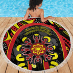 Australia Indigenous Children's Day Beach Blanket Strong In Culture Stronger Together Aboriginal Art
