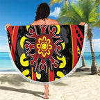 Australia Indigenous Children's Day Beach Blanket Strong In Culture Stronger Together Aboriginal Art
