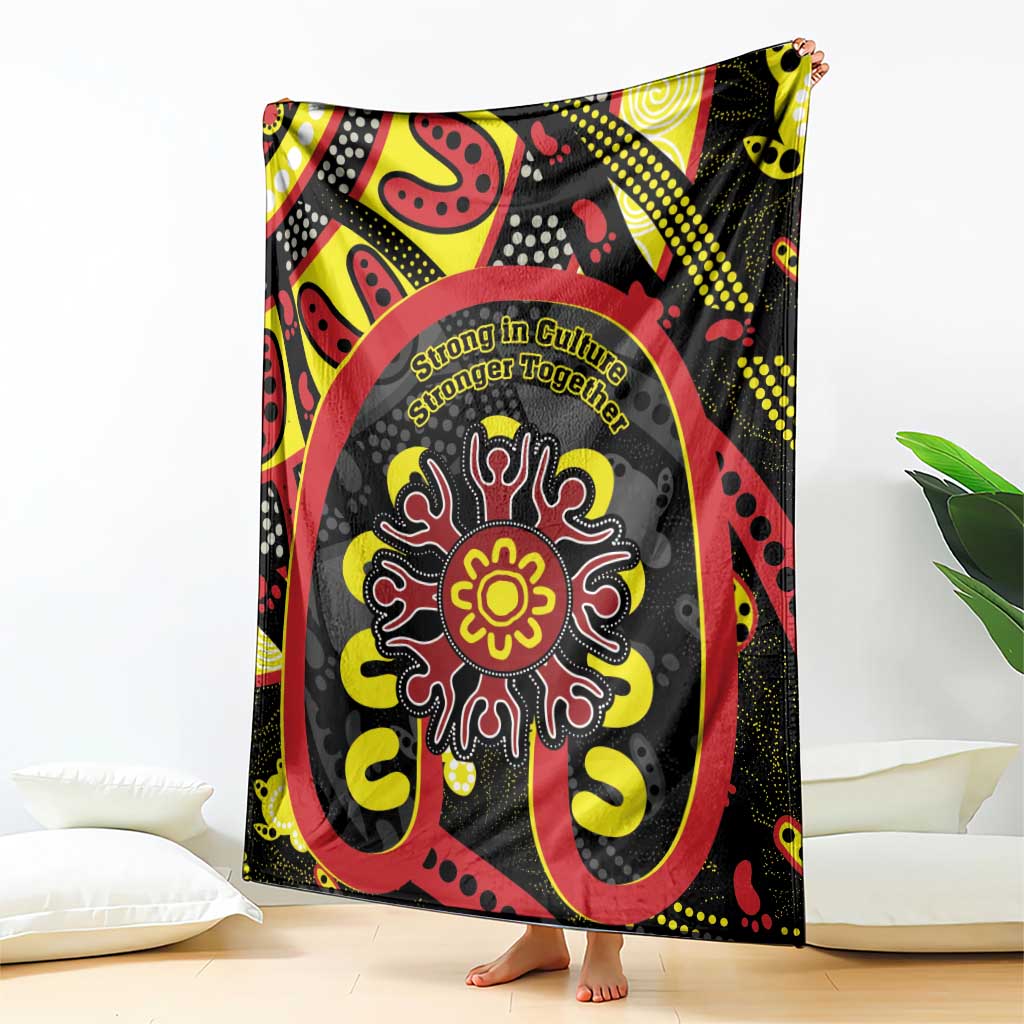 Australia Indigenous Children's Day Blanket Strong In Culture Stronger Together Aboriginal Art