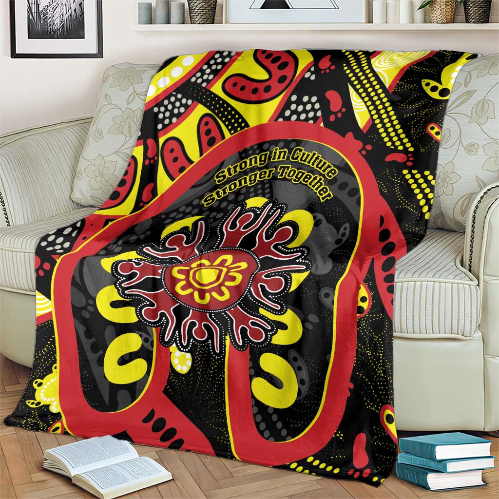 Australia Indigenous Children's Day Blanket Strong In Culture Stronger Together Aboriginal Art