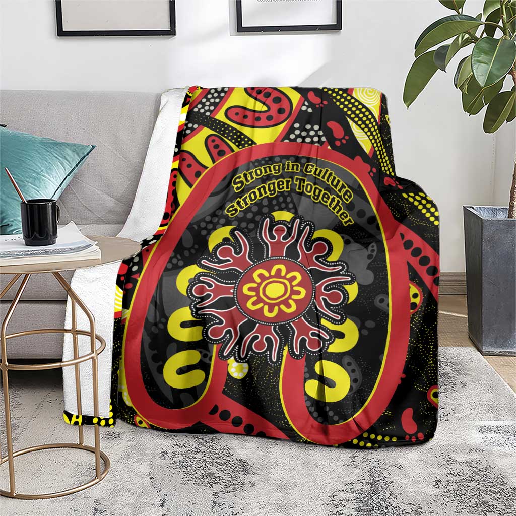 Australia Indigenous Children's Day Blanket Strong In Culture Stronger Together Aboriginal Art