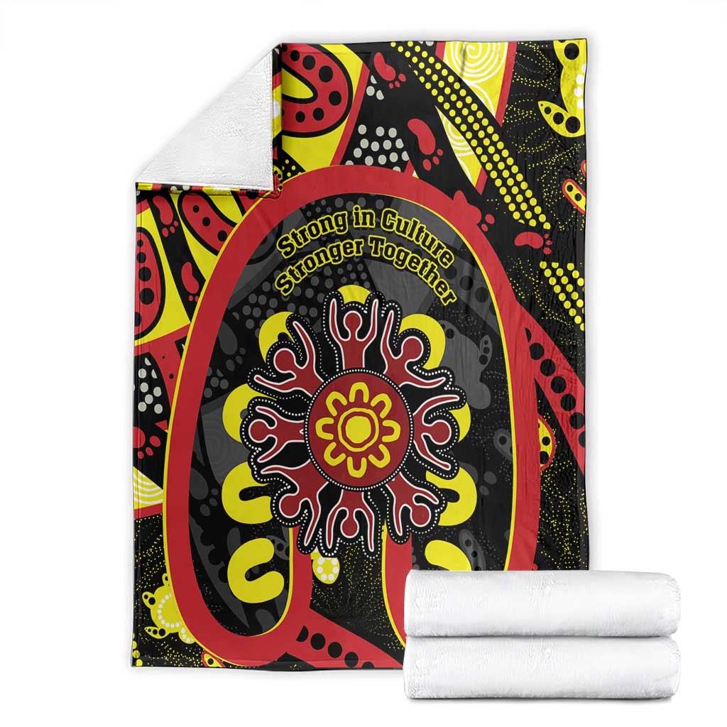 Australia Indigenous Children's Day Blanket Strong In Culture Stronger Together Aboriginal Art