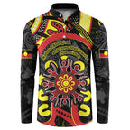 Australia Indigenous Children's Day Button Sweatshirt Strong In Culture Stronger Together Aboriginal Art