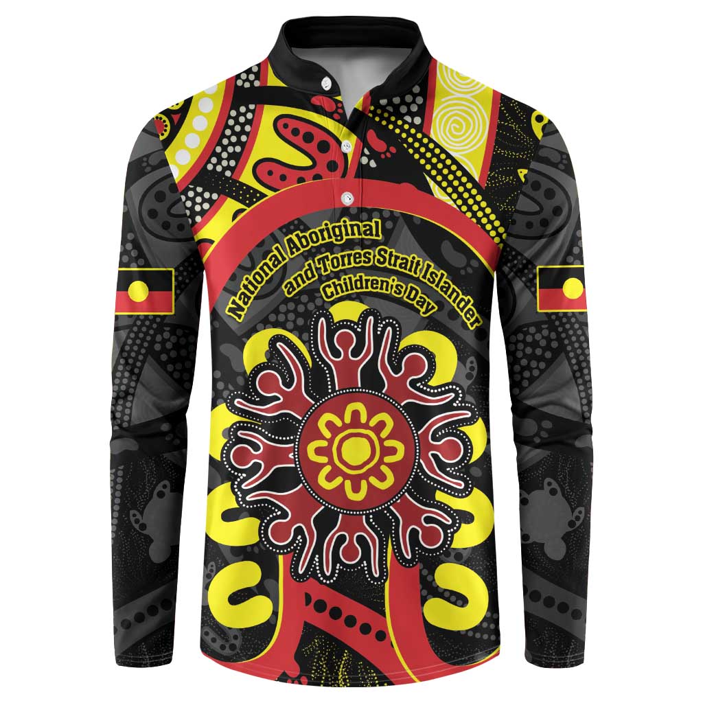 Australia Indigenous Children's Day Button Sweatshirt Strong In Culture Stronger Together Aboriginal Art