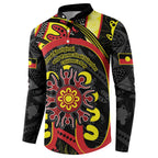 Australia Indigenous Children's Day Button Sweatshirt Strong In Culture Stronger Together Aboriginal Art