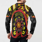 Australia Indigenous Children's Day Button Sweatshirt Strong In Culture Stronger Together Aboriginal Art