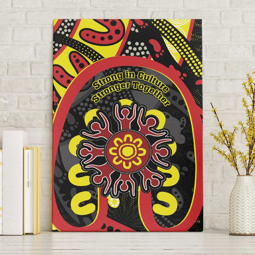 Australia Indigenous Children's Day Canvas Wall Art Strong In Culture Stronger Together Aboriginal Art
