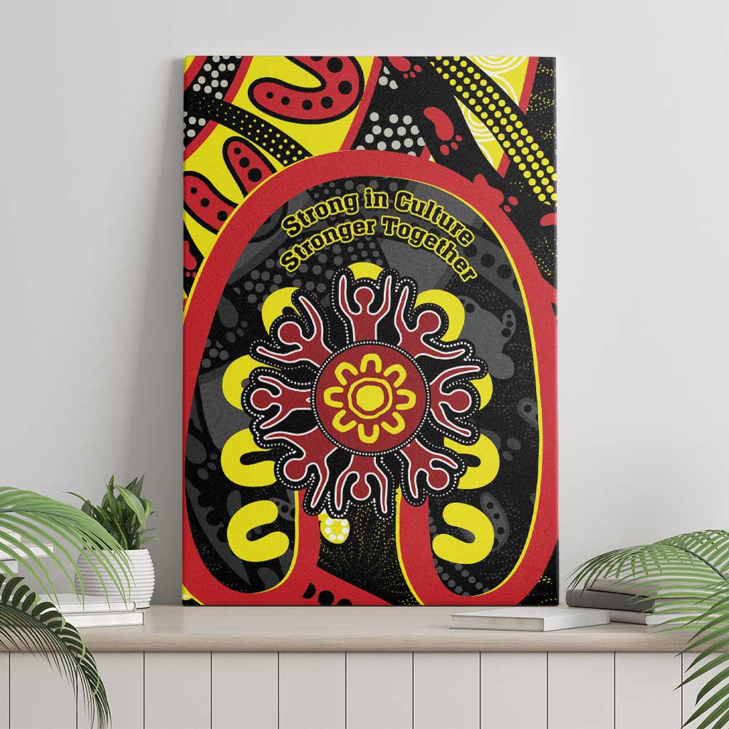 Australia Indigenous Children's Day Canvas Wall Art Strong In Culture Stronger Together Aboriginal Art