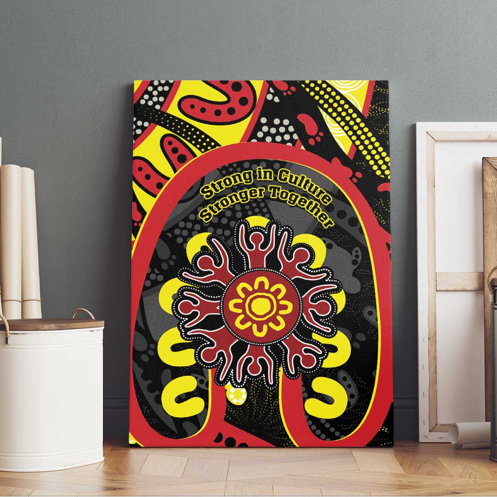 Australia Indigenous Children's Day Canvas Wall Art Strong In Culture Stronger Together Aboriginal Art
