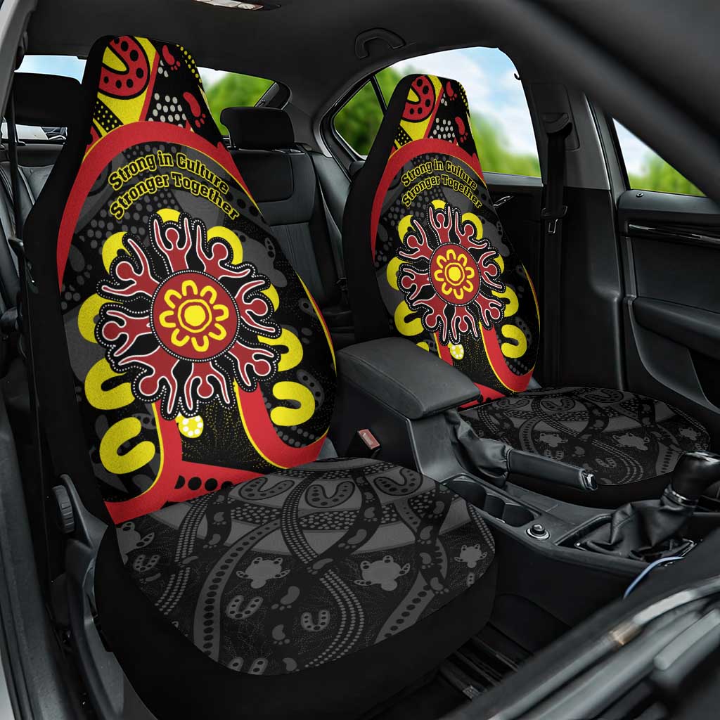Australia Indigenous Children's Day Car Seat Cover Strong In Culture Stronger Together Aboriginal Art