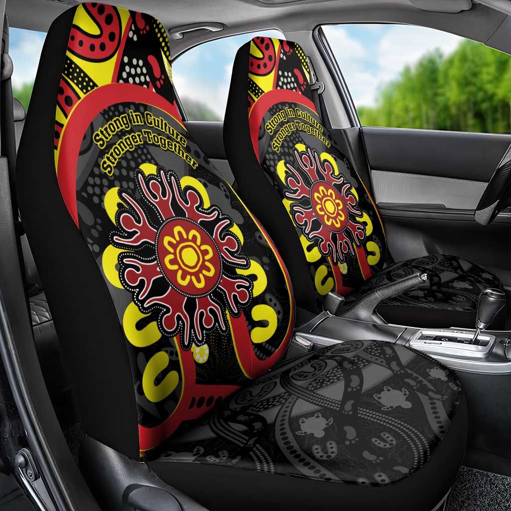 Australia Indigenous Children's Day Car Seat Cover Strong In Culture Stronger Together Aboriginal Art