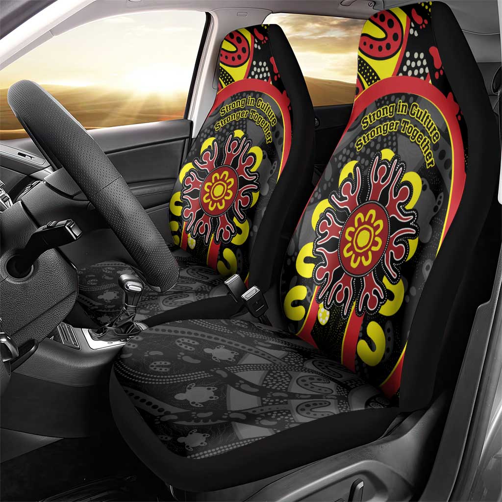 Australia Indigenous Children's Day Car Seat Cover Strong In Culture Stronger Together Aboriginal Art