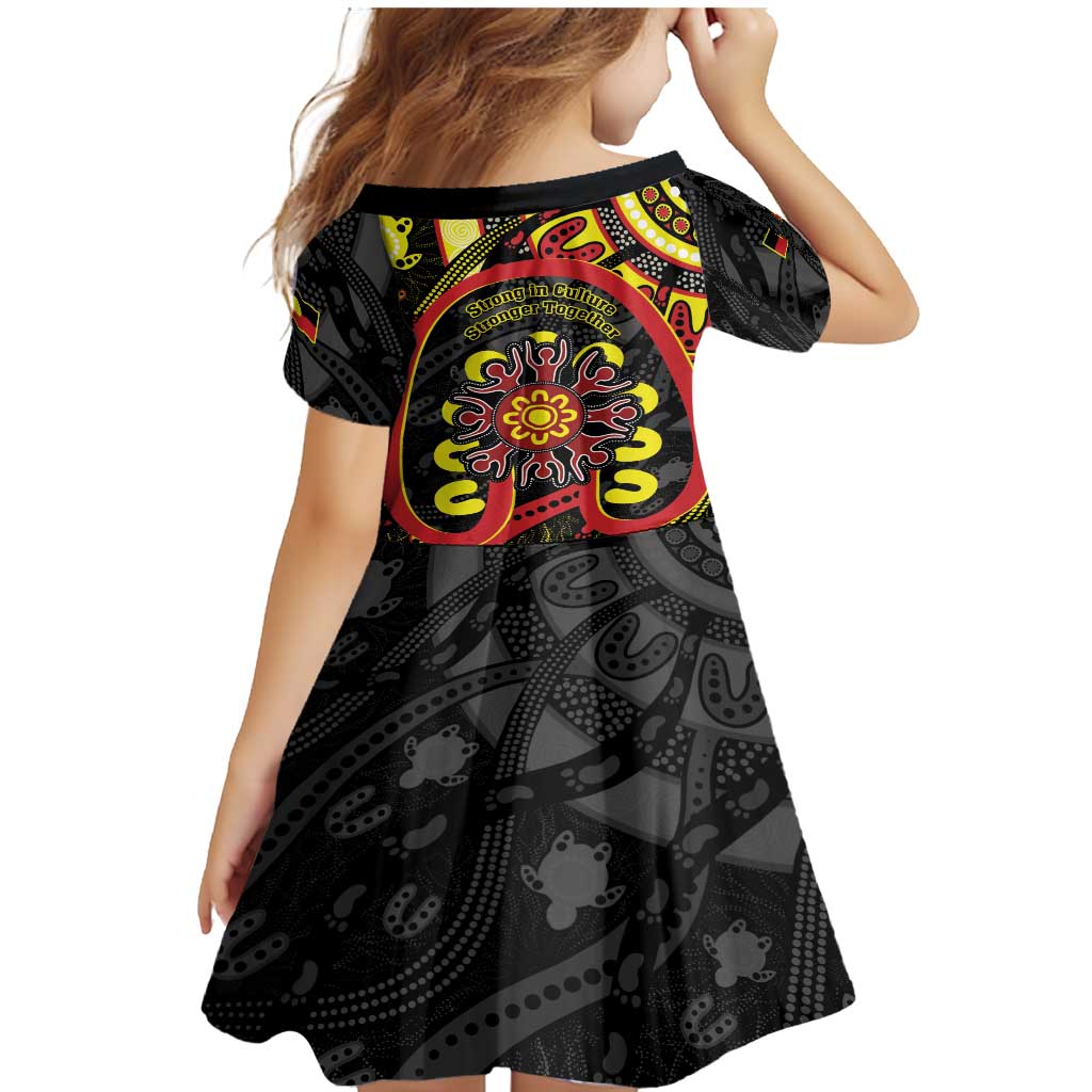 Australia Indigenous Children's Day Family Matching Mermaid Dress and Hawaiian Shirt Strong In Culture Stronger Together Aboriginal Art