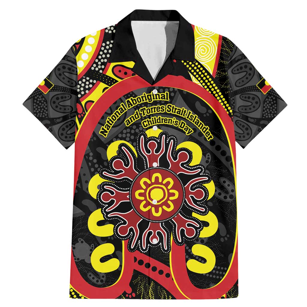 Australia Indigenous Children's Day Family Matching Mermaid Dress and Hawaiian Shirt Strong In Culture Stronger Together Aboriginal Art