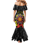 Australia Indigenous Children's Day Family Matching Mermaid Dress and Hawaiian Shirt Strong In Culture Stronger Together Aboriginal Art