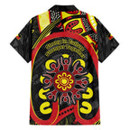 Australia Indigenous Children's Day Family Matching Puletasi and Hawaiian Shirt Strong In Culture Stronger Together Aboriginal Art
