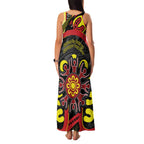 Australia Indigenous Children's Day Family Matching Tank Maxi Dress and Hawaiian Shirt Strong In Culture Stronger Together Aboriginal Art