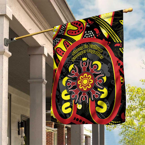 Australia Indigenous Children's Day Garden Flag Strong In Culture Stronger Together Aboriginal Art