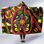 Australia Indigenous Children's Day Hooded Blanket Strong In Culture Stronger Together Aboriginal Art