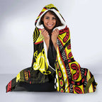 Australia Indigenous Children's Day Hooded Blanket Strong In Culture Stronger Together Aboriginal Art