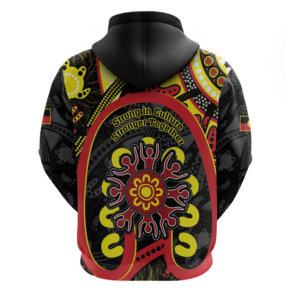 Australia Indigenous Children's Day Hoodie Strong In Culture Stronger Together Aboriginal Art