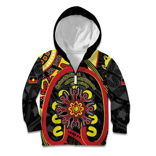 Australia Indigenous Children's Day Kid Hoodie Strong In Culture Stronger Together Aboriginal Art