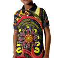 Australia Indigenous Children's Day Kid Polo Shirt Strong In Culture Stronger Together Aboriginal Art