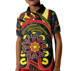 Australia Indigenous Children's Day Kid Polo Shirt Strong In Culture Stronger Together Aboriginal Art
