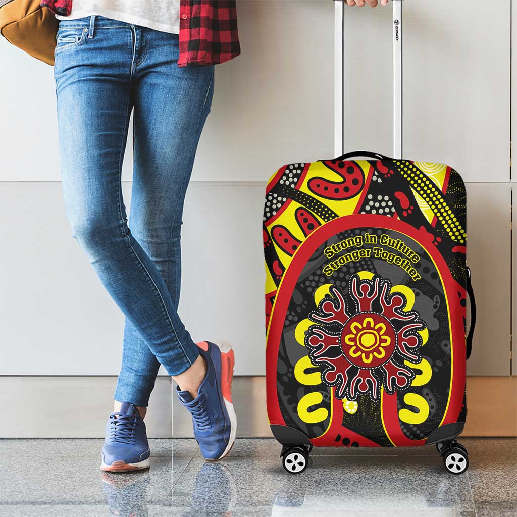 Australia Indigenous Children's Day Luggage Cover Strong In Culture Stronger Together Aboriginal Art