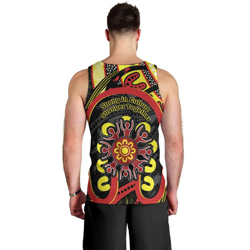 Australia Indigenous Children's Day Men Tank Top Strong In Culture Stronger Together Aboriginal Art