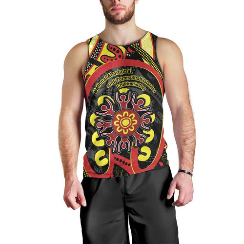 Australia Indigenous Children's Day Men Tank Top Strong In Culture Stronger Together Aboriginal Art