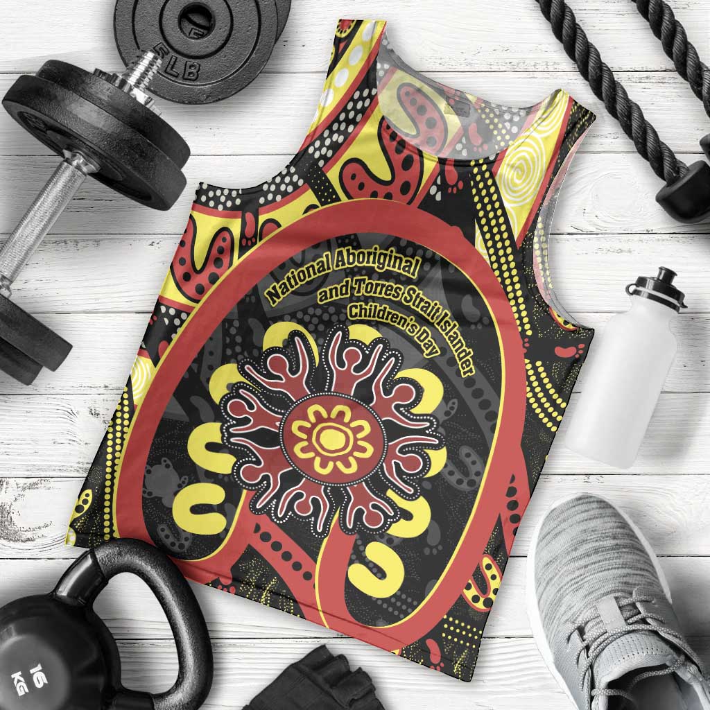 Australia Indigenous Children's Day Men Tank Top Strong In Culture Stronger Together Aboriginal Art