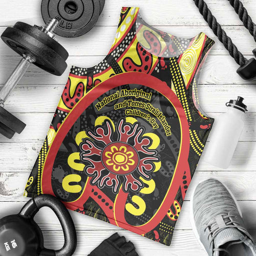 Australia Indigenous Children's Day Men Tank Top Strong In Culture Stronger Together Aboriginal Art