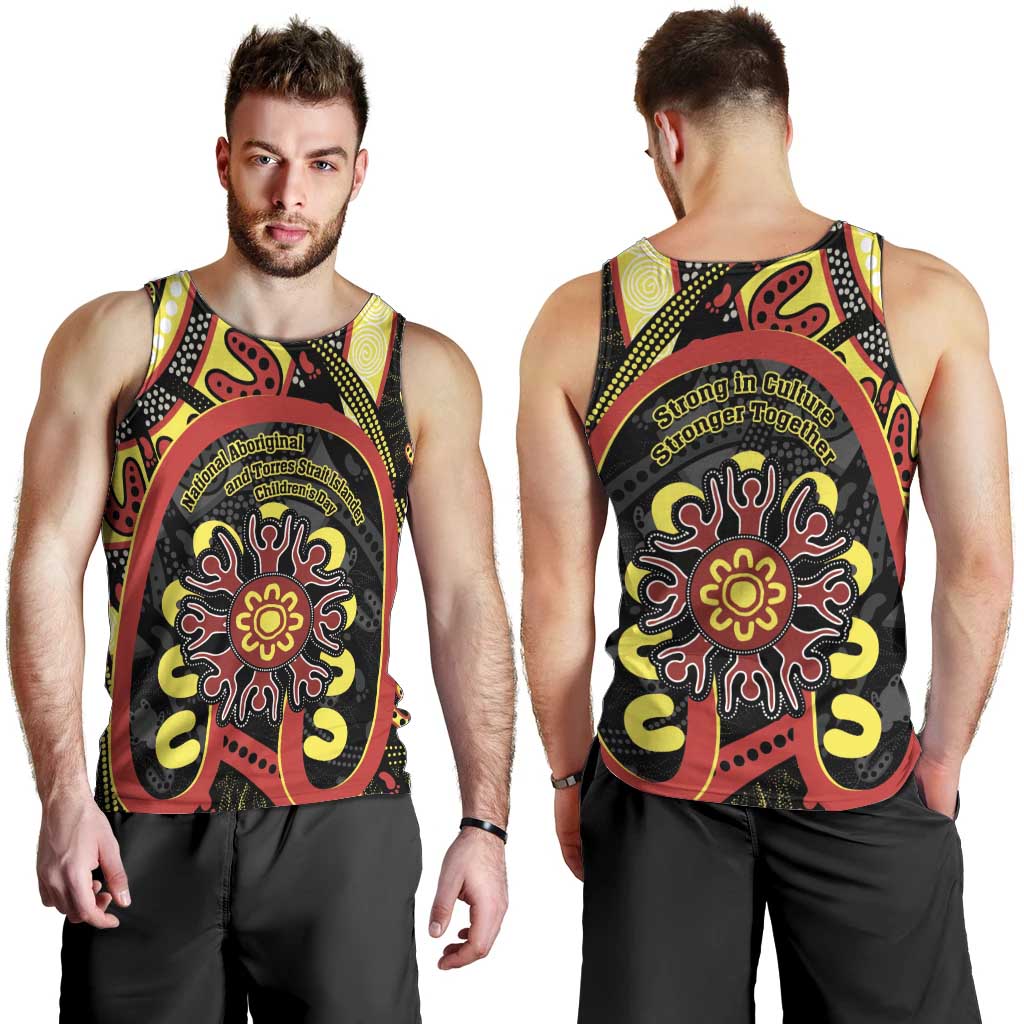 Australia Indigenous Children's Day Men Tank Top Strong In Culture Stronger Together Aboriginal Art