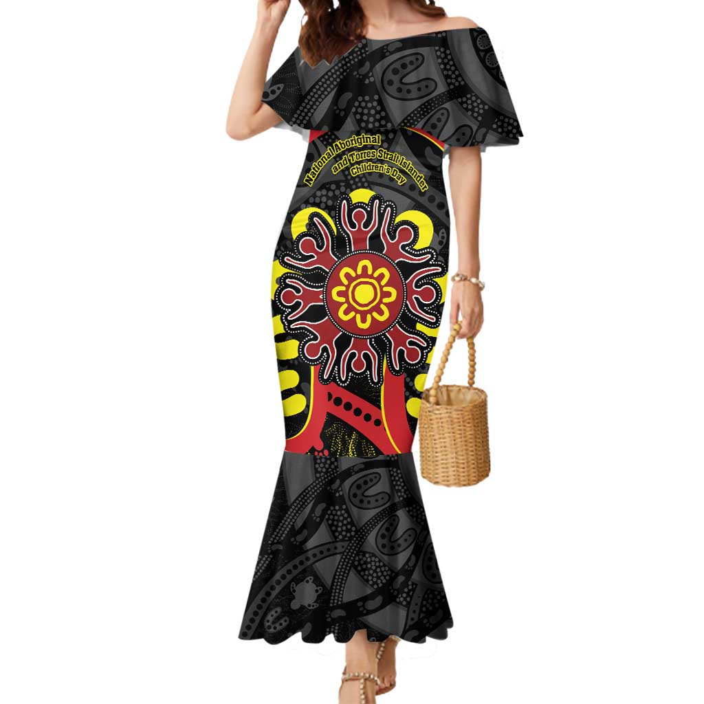 Australia Indigenous Children's Day Mermaid Dress Strong In Culture Stronger Together Aboriginal Art