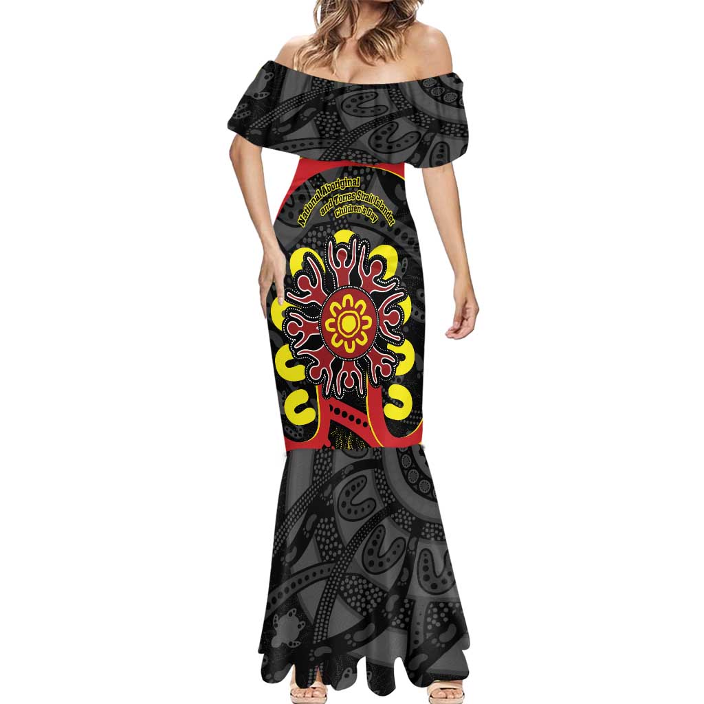 Australia Indigenous Children's Day Mermaid Dress Strong In Culture Stronger Together Aboriginal Art