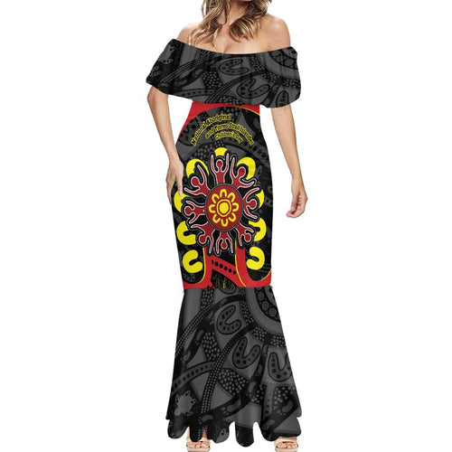 Australia Indigenous Children's Day Mermaid Dress Strong In Culture Stronger Together Aboriginal Art