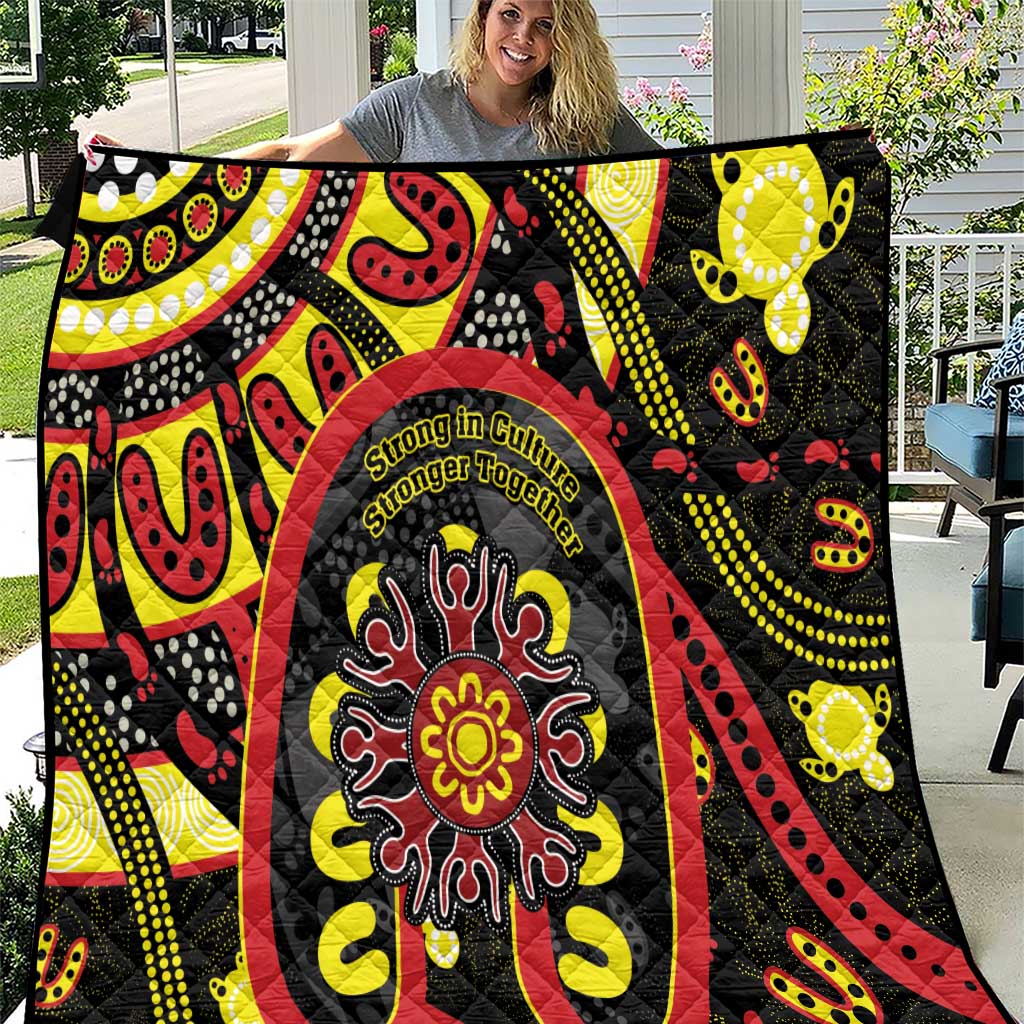 Australia Indigenous Children's Day Quilt Strong In Culture Stronger Together Aboriginal Art