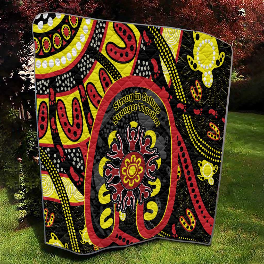 Australia Indigenous Children's Day Quilt Strong In Culture Stronger Together Aboriginal Art