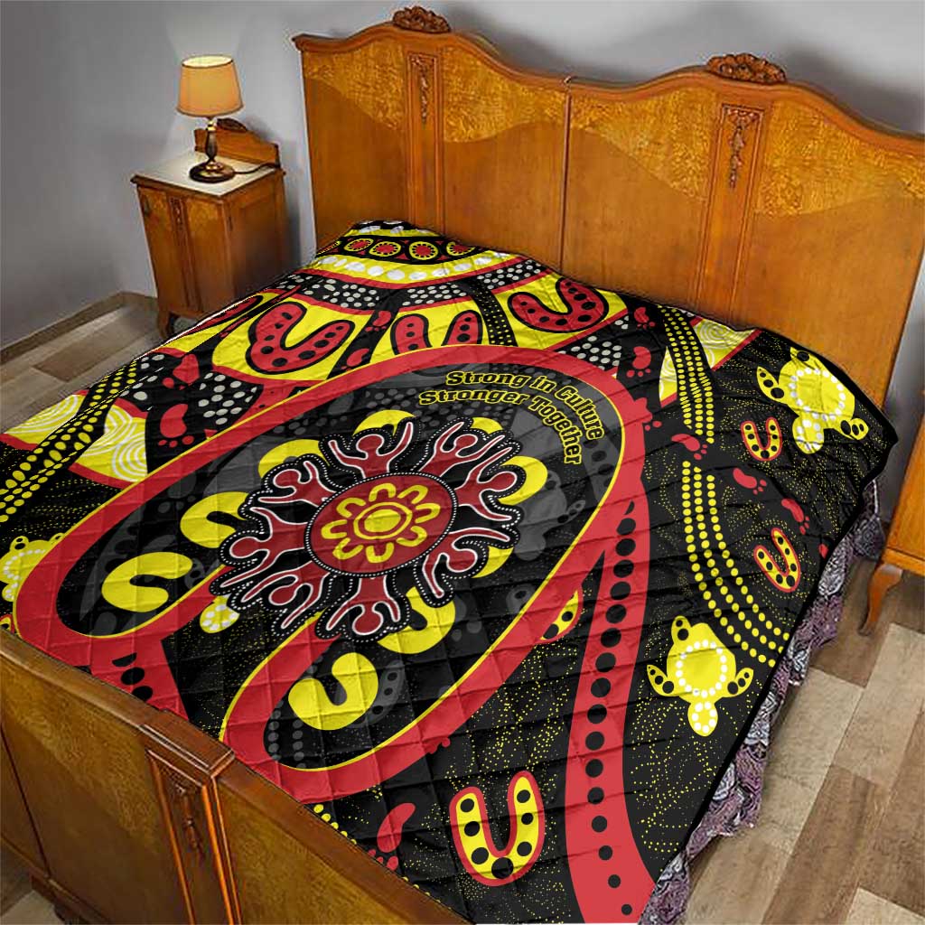 Australia Indigenous Children's Day Quilt Strong In Culture Stronger Together Aboriginal Art