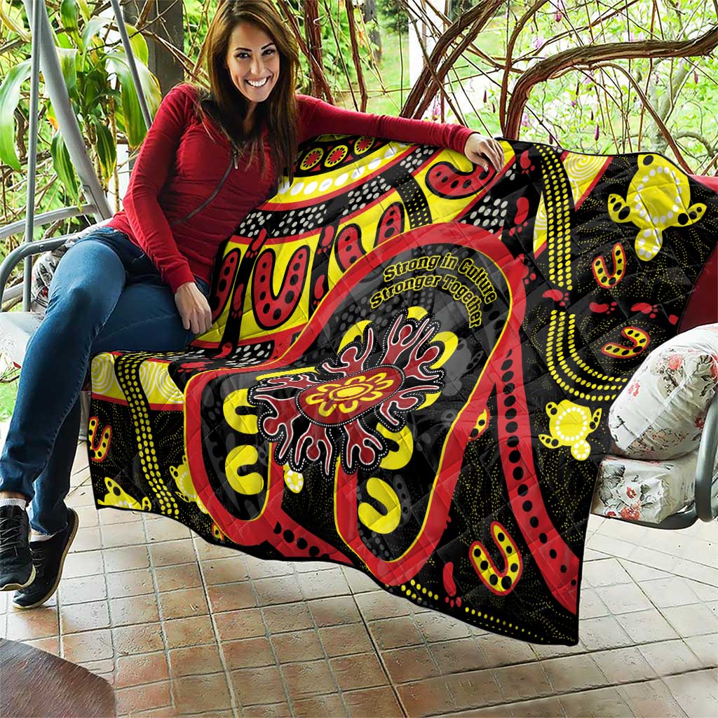 Australia Indigenous Children's Day Quilt Strong In Culture Stronger Together Aboriginal Art