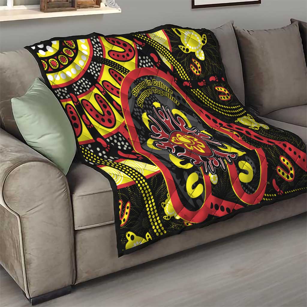 Australia Indigenous Children's Day Quilt Strong In Culture Stronger Together Aboriginal Art