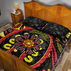 Australia Indigenous Children's Day Quilt Bed Set Strong In Culture Stronger Together Aboriginal Art