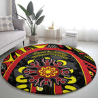 Australia Indigenous Children's Day Round Carpet Strong In Culture Stronger Together Aboriginal Art