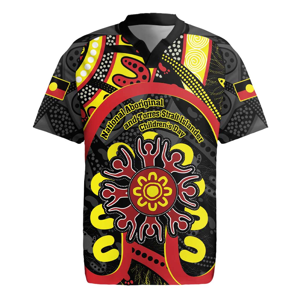 Australia Indigenous Children's Day Rugby Jersey Strong In Culture Stronger Together Aboriginal Art