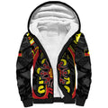 Australia Indigenous Children's Day Sherpa Hoodie Strong In Culture Stronger Together Aboriginal Art