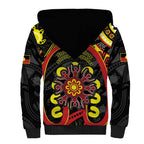 Australia Indigenous Children's Day Sherpa Hoodie Strong In Culture Stronger Together Aboriginal Art