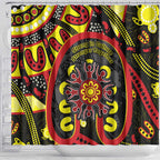 Australia Indigenous Children's Day Shower Curtain Strong In Culture Stronger Together Aboriginal Art